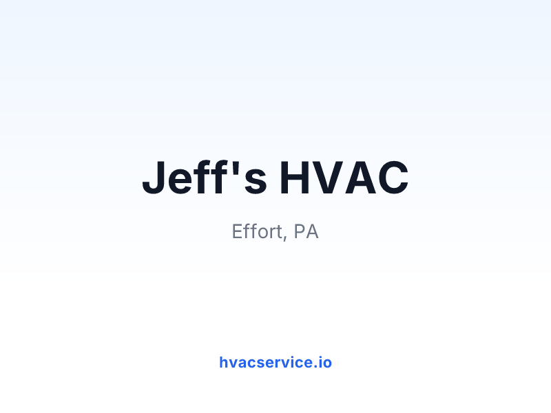 Jeff's HVAC