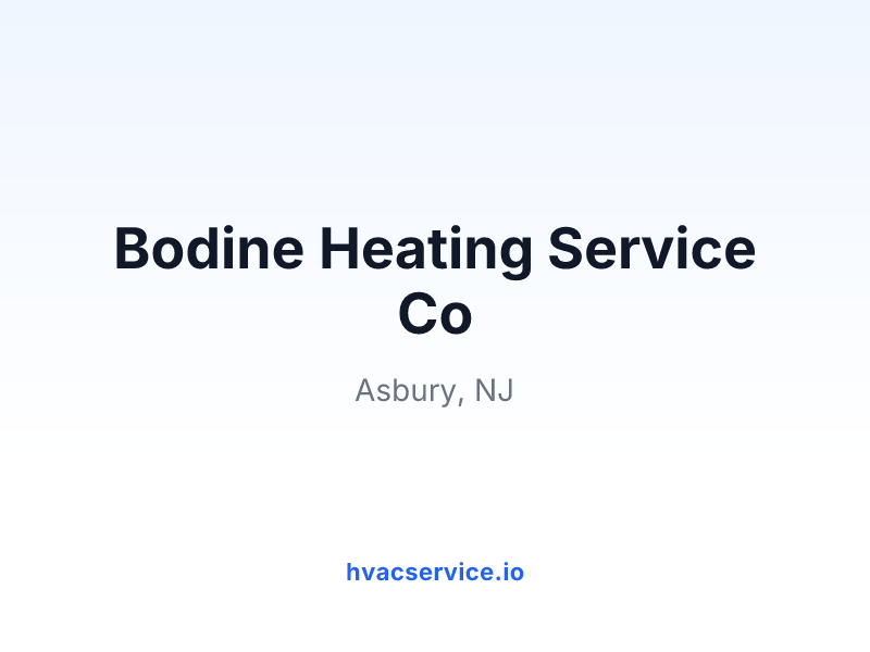 Bodine Heating Service Co