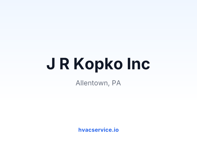 J R Kopko Inc