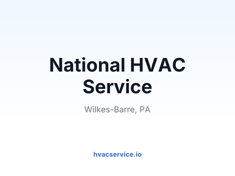 National HVAC Service