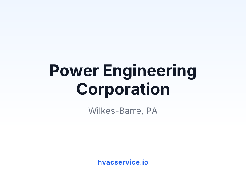 Power Engineering Corporation