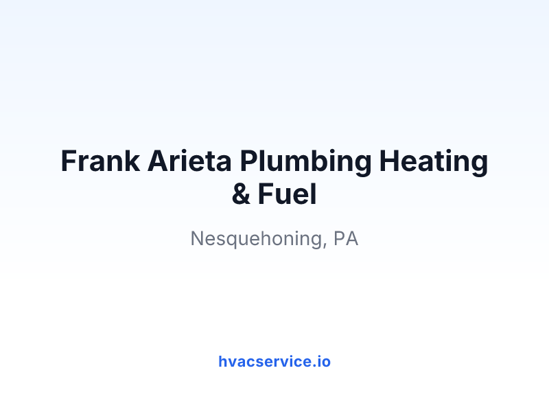 Frank Arieta Plumbing Heating & Fuel