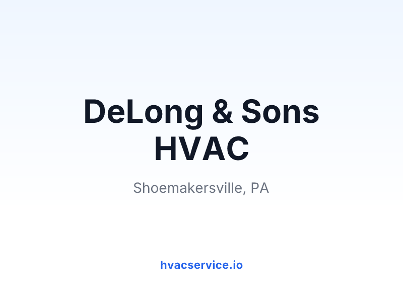 DeLong & Sons HVAC
