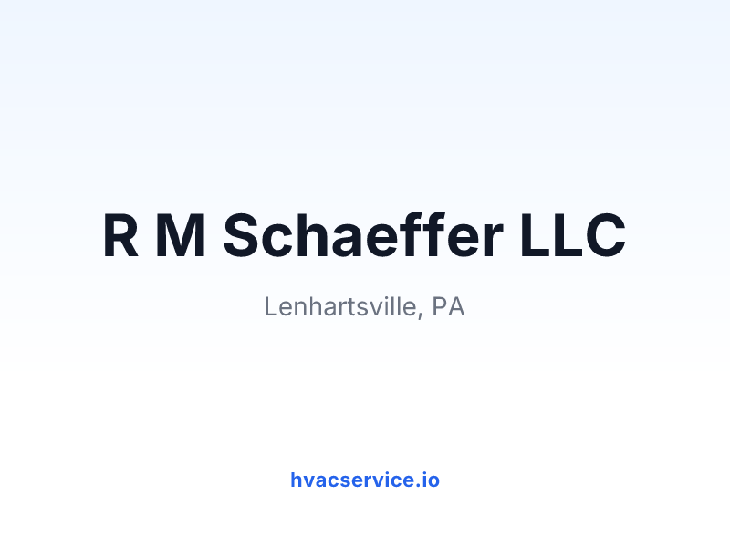 R M Schaeffer LLC