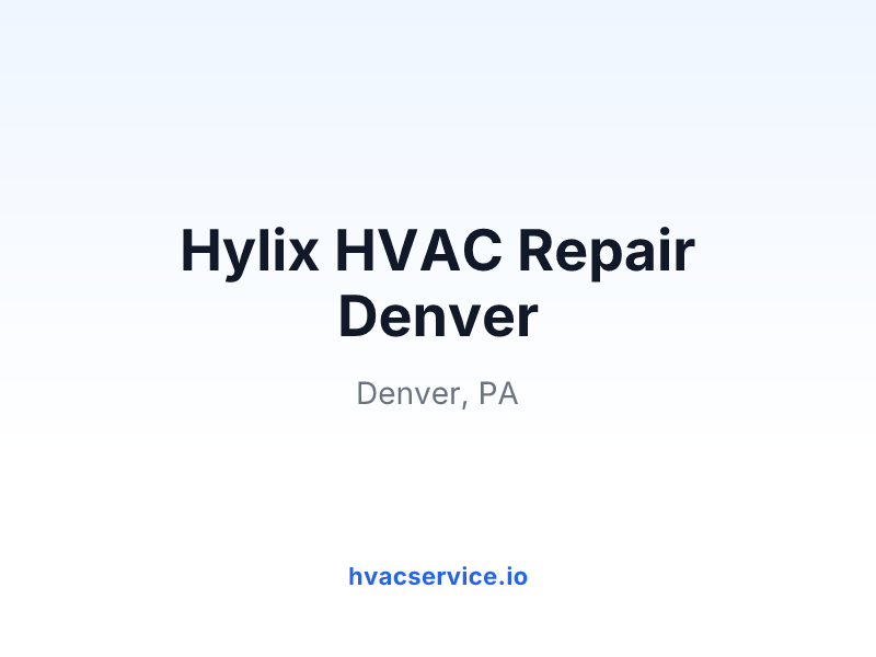 Hylix HVAC Repair Denver
