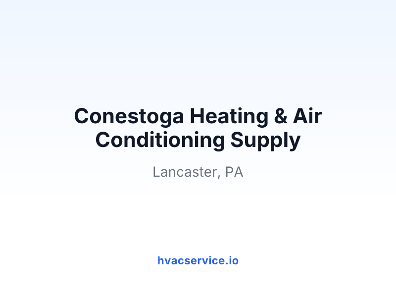 Conestoga Heating & Air Conditioning Supply
