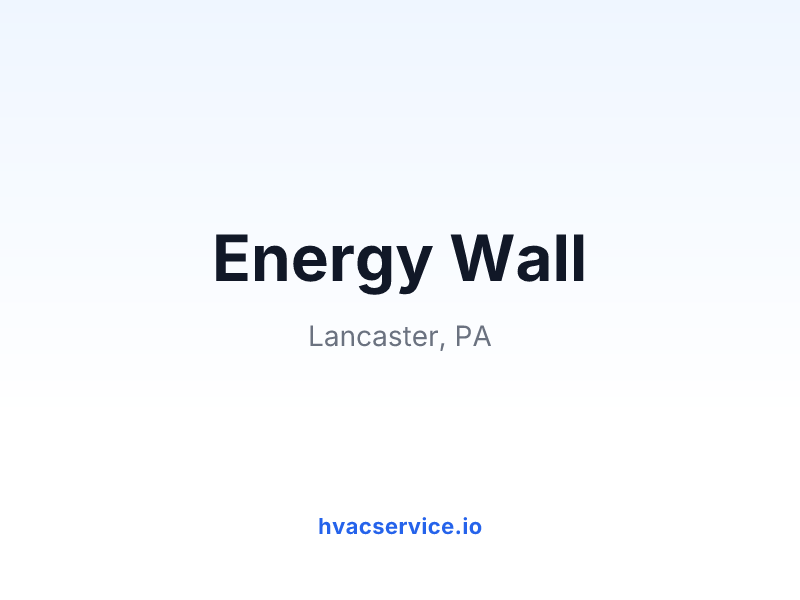 Energy Wall