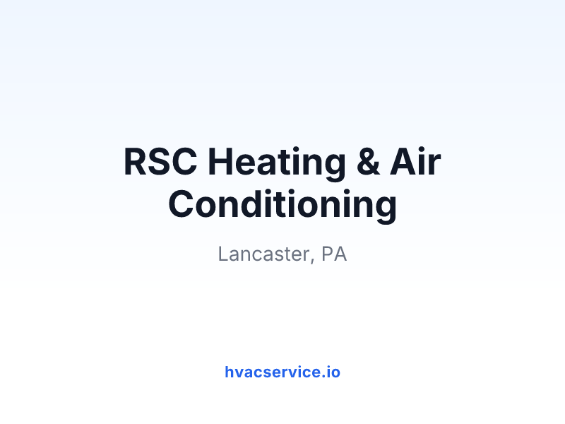 RSC Heating & Air Conditioning