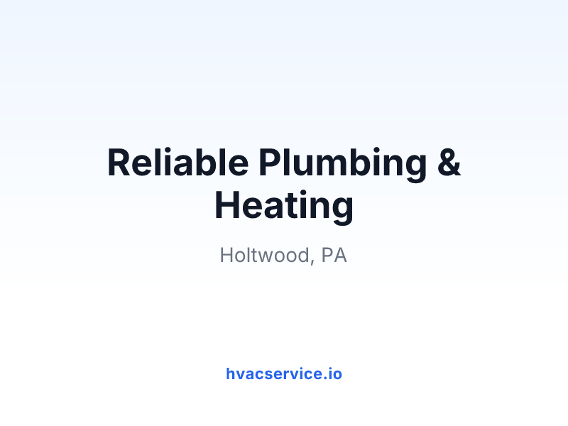 Reliable Plumbing & Heating