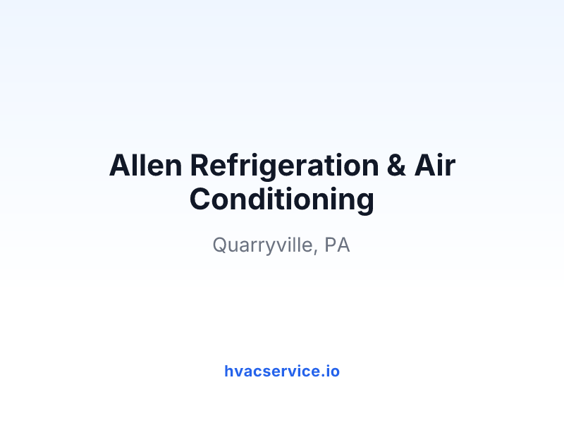 Allen Refrigeration & Air Conditioning