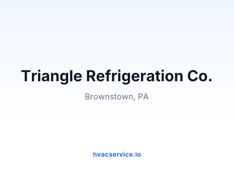 Triangle Refrigeration Co.