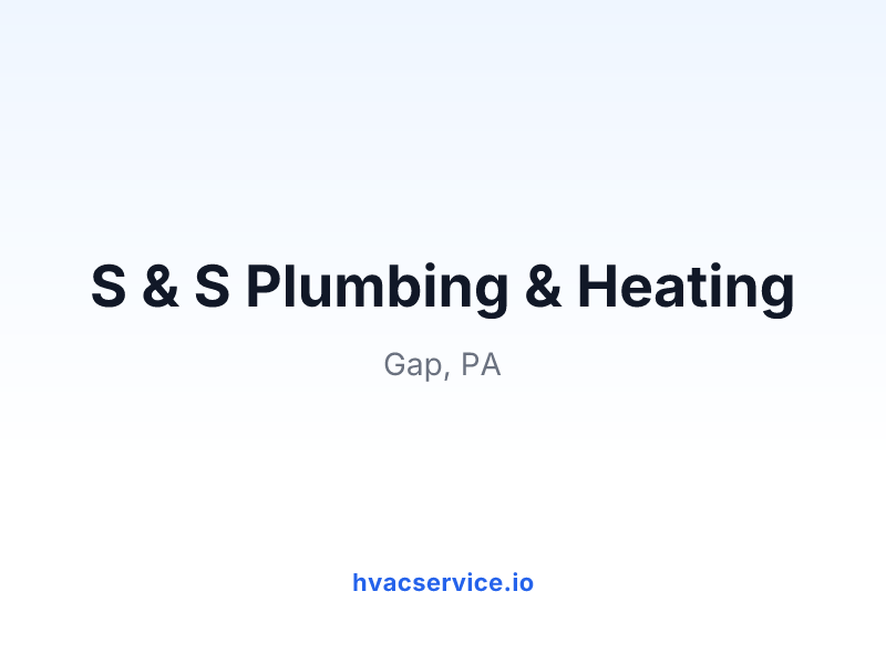 S & S Plumbing & Heating