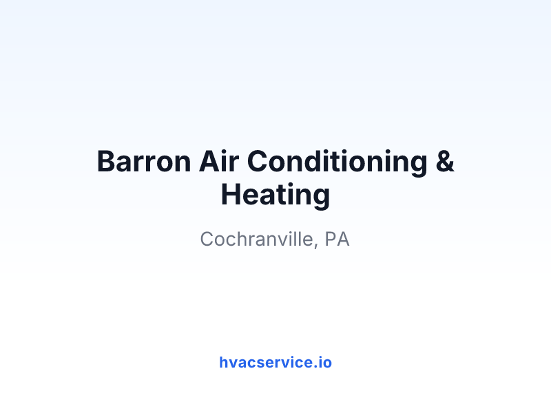 Barron Air Conditioning & Heating