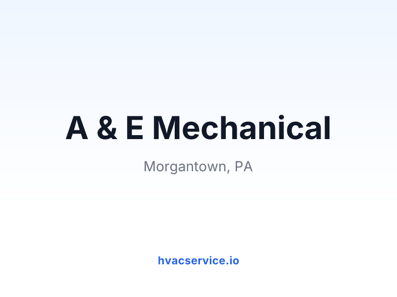 A & E Mechanical
