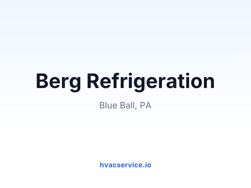 Berg Refrigeration
