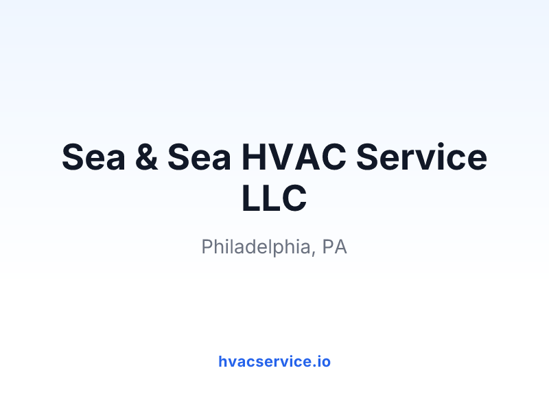 Sea & Sea HVAC Service LLC
