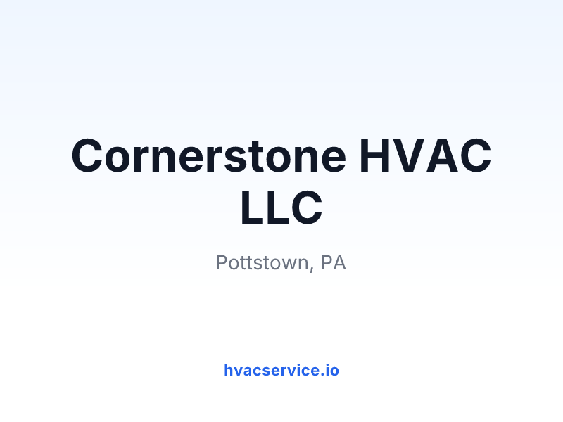 Cornerstone HVAC LLC