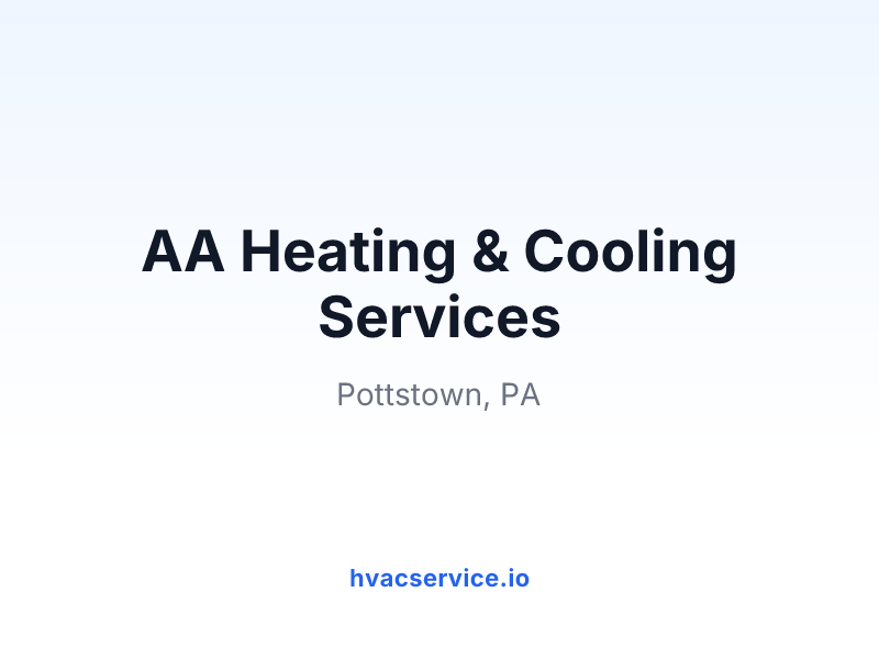 AA Heating & Cooling Services