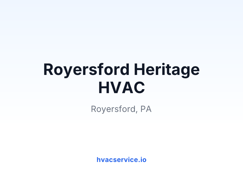 Royersford Heritage HVAC
