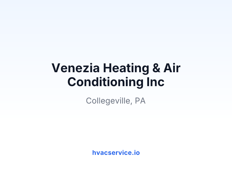Venezia Heating & Air Conditioning Inc