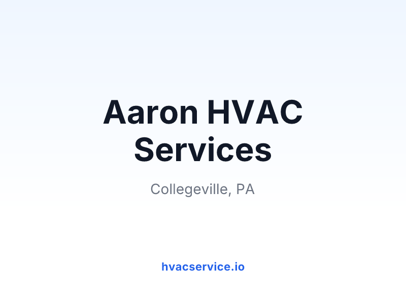Aaron HVAC Services