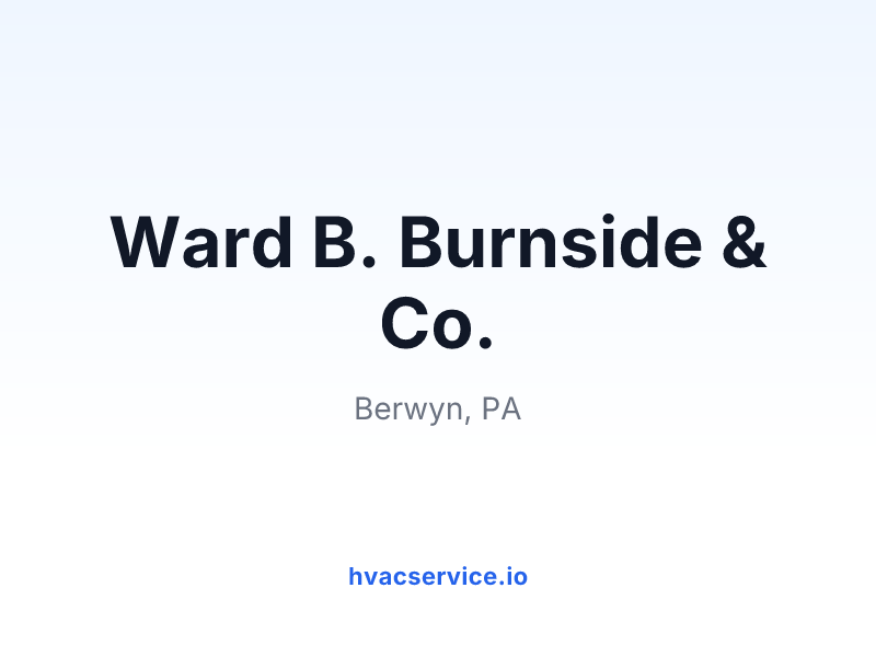 Ward B. Burnside & Co.