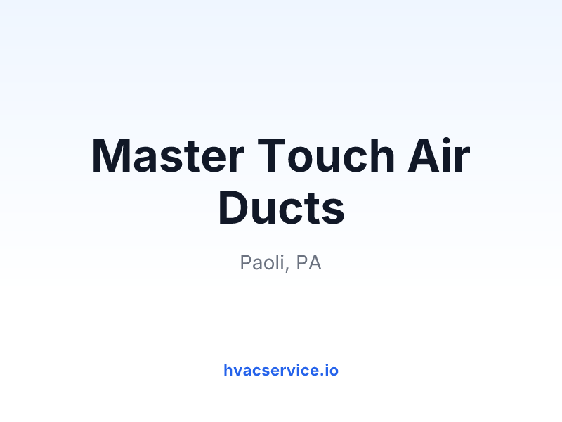 Master Touch Air Ducts