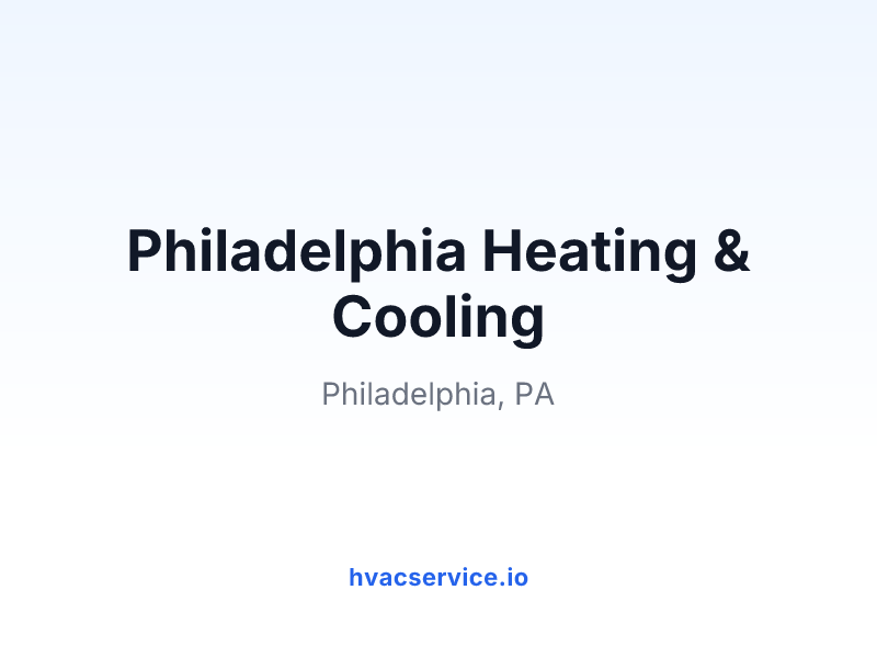 Philadelphia Heating & Cooling