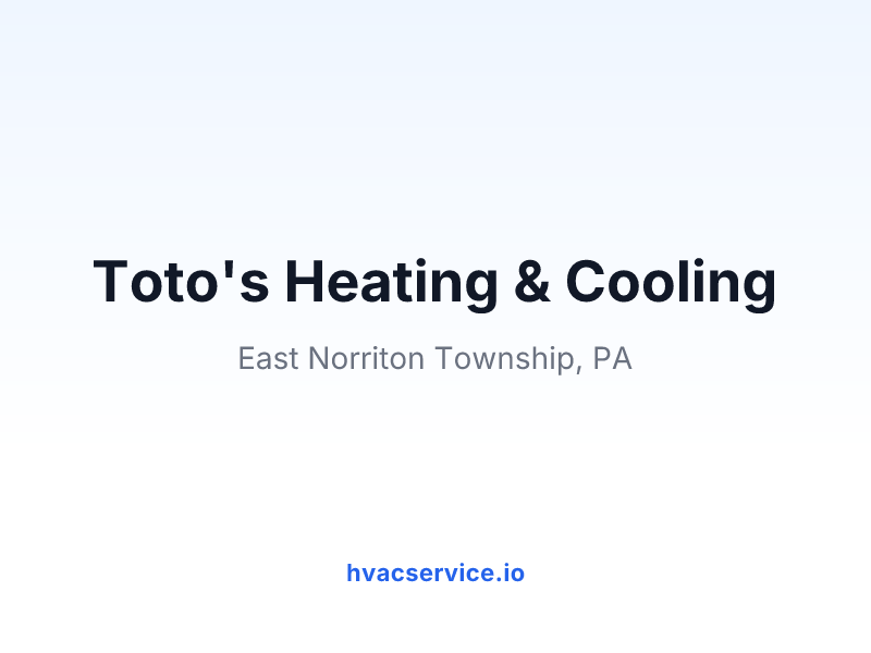 Toto's Heating & Cooling