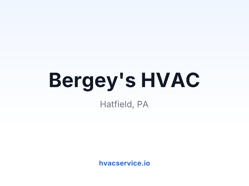 Bergey's HVAC