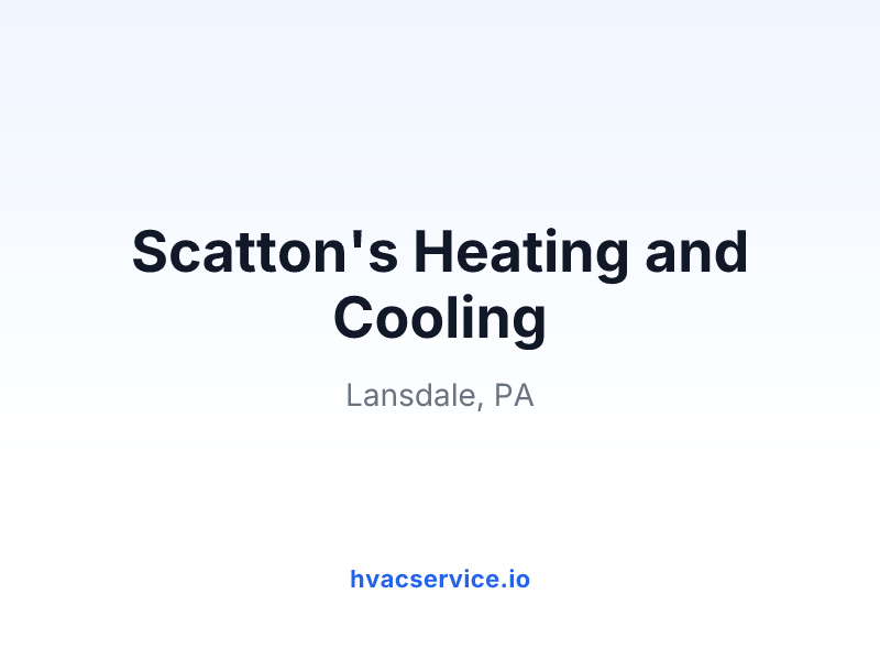 Scatton's Heating and Cooling