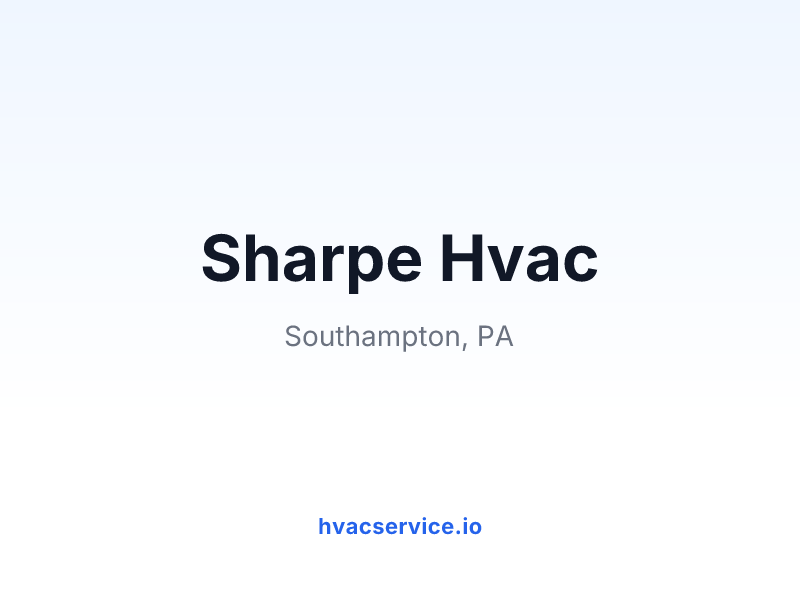 Sharpe Hvac