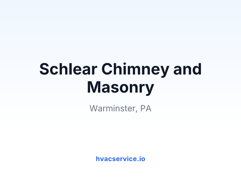 Schlear Chimney and Masonry
