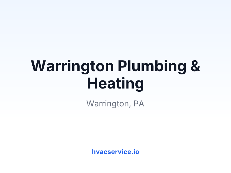 Warrington Plumbing & Heating