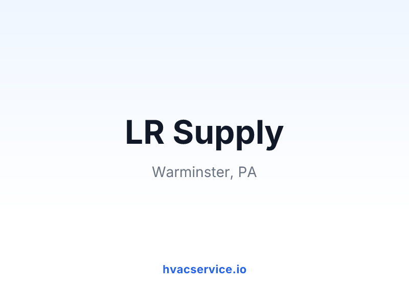LR HVAC Supply