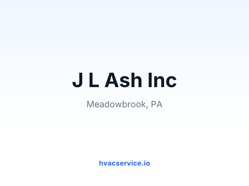 J L Ash Inc