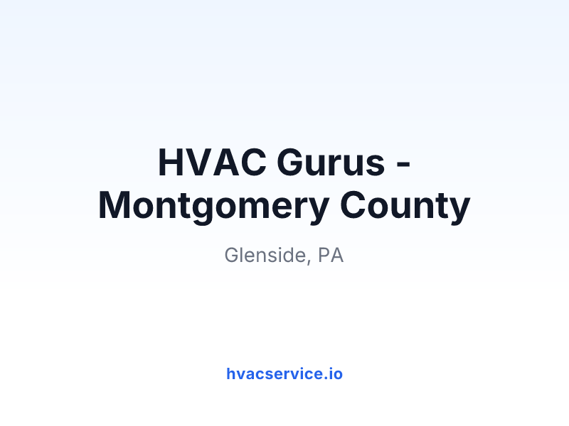 HVAC Gurus - Montgomery County