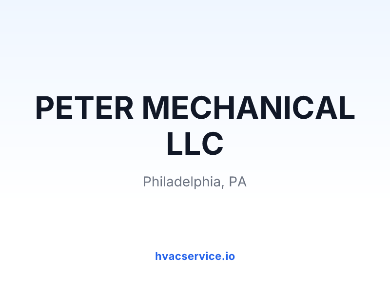 PETER MECHANICAL LLC