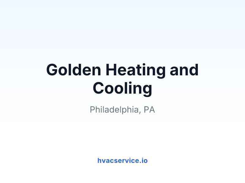 Golden Heating and Cooling