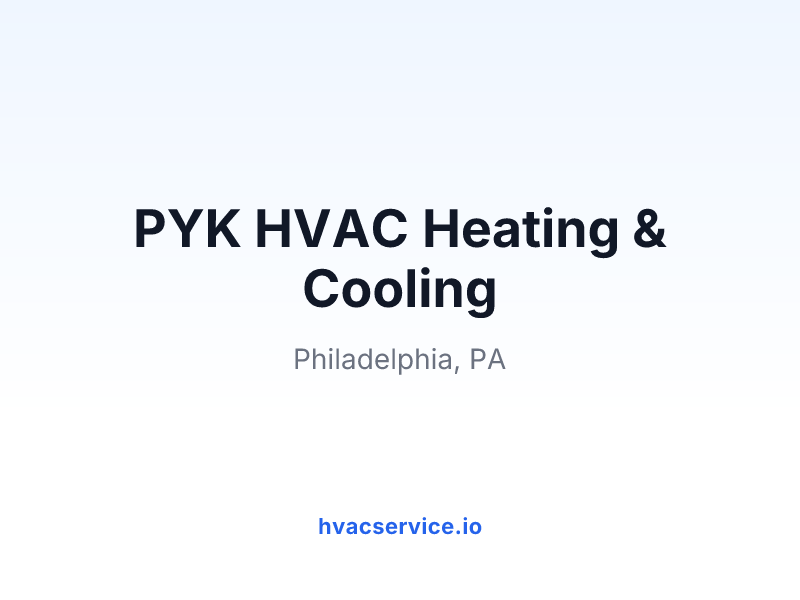 PYK HVAC Heating & Cooling