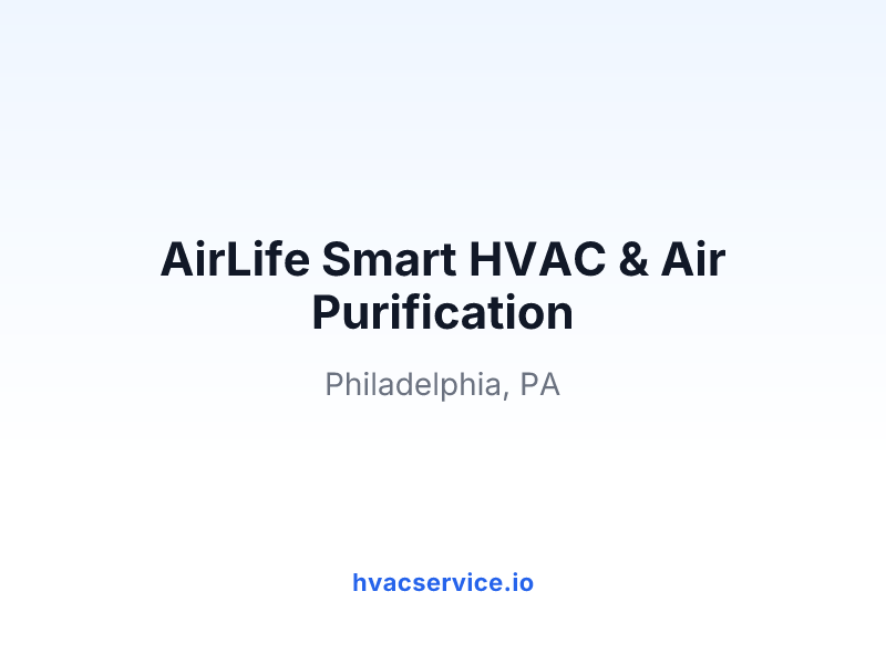 AirLife Smart HVAC & Air Purification