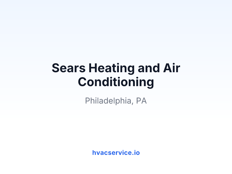 Sears Heating and Air Conditioning
