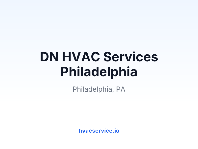 DN HVAC Services Philadelphia