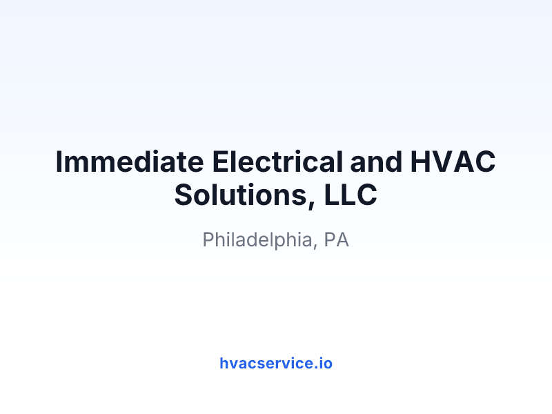 Immediate Electrical and HVAC Solutions, LLC