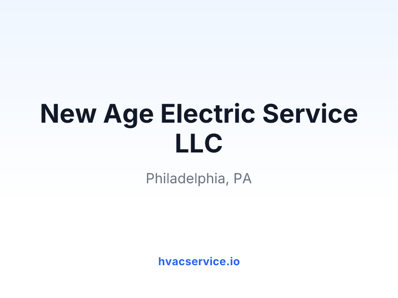 New Age Electric Service LLC