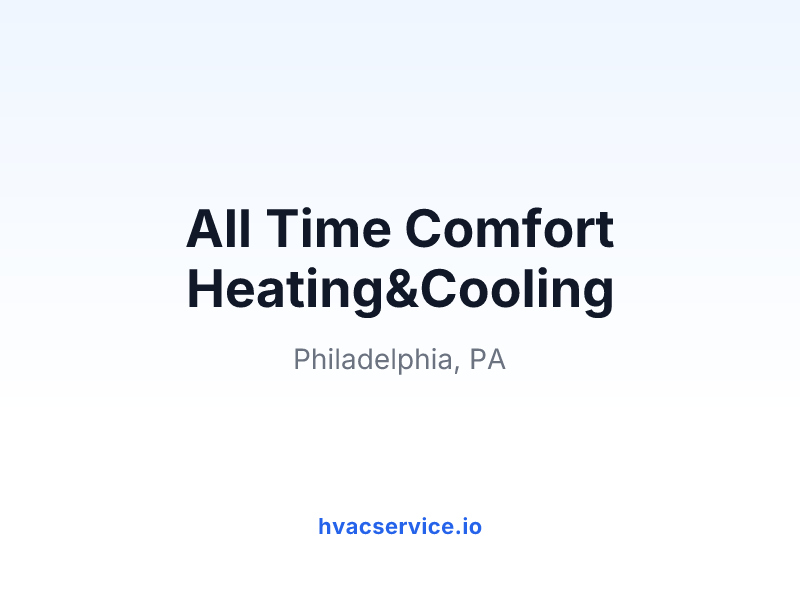 All Time Comfort Heating&Cooling