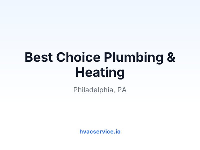 Best Choice Plumbing & Heating