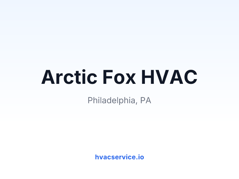 Arctic Fox HVAC