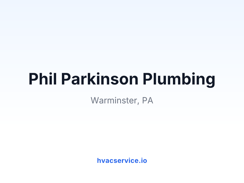 Phil Parkinson Plumbing