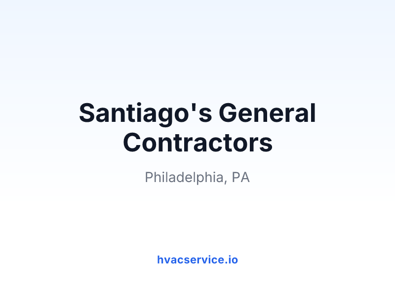 Santiago's General Contractors
